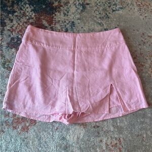 Bubblegum Pink Skirt with Shorts